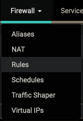 Click Firewall/Rules