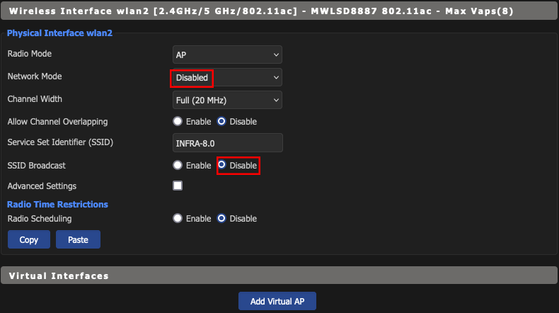 Disable Mixed Connection