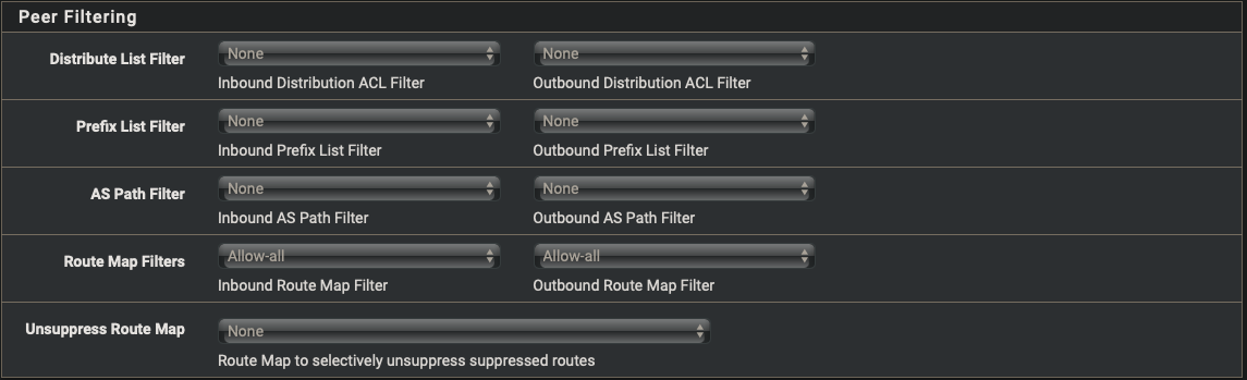 FRR Neighbors config-c