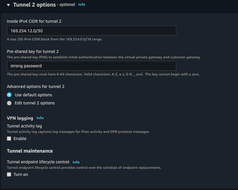 Site to Site config-d